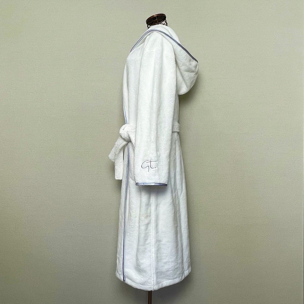 ガルニエ・ティエボー　バスローブ フラッフィー パステルブルー