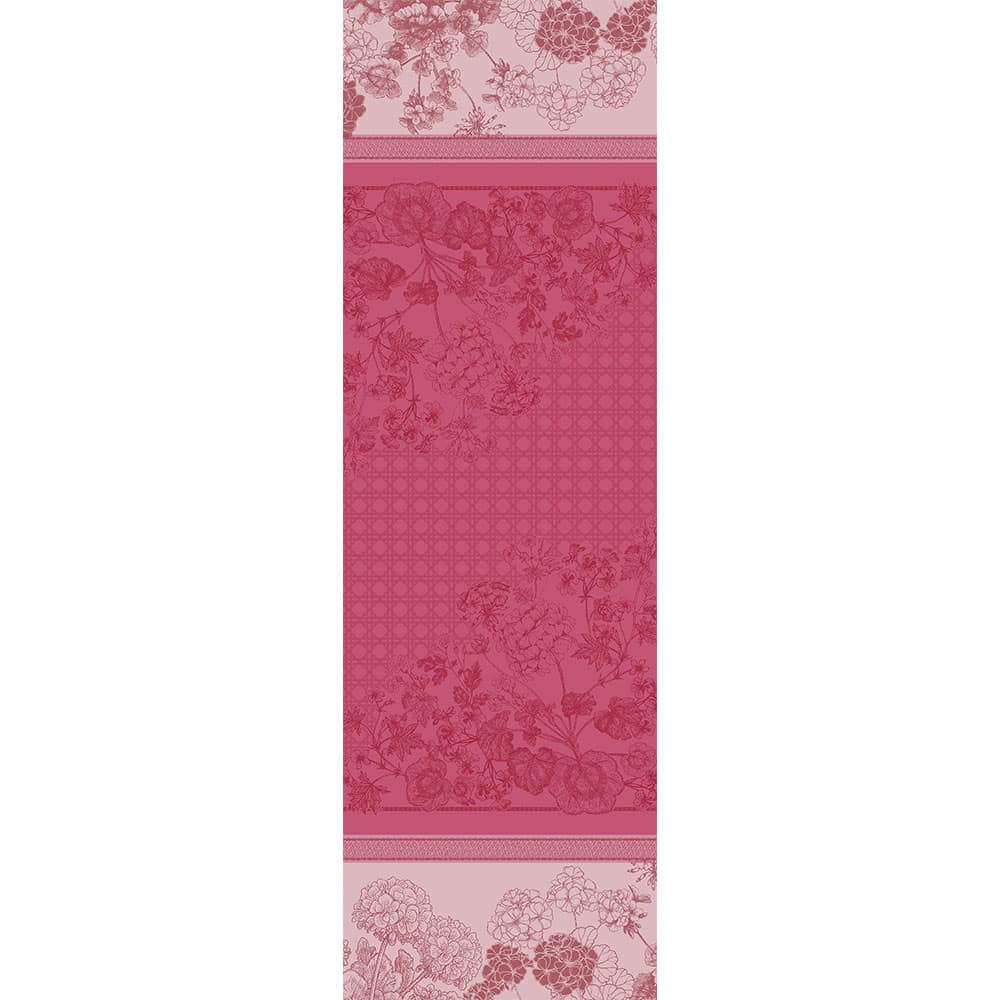 ガルニエ・ティエボー ゼラニウム ローズ テーブルランナー