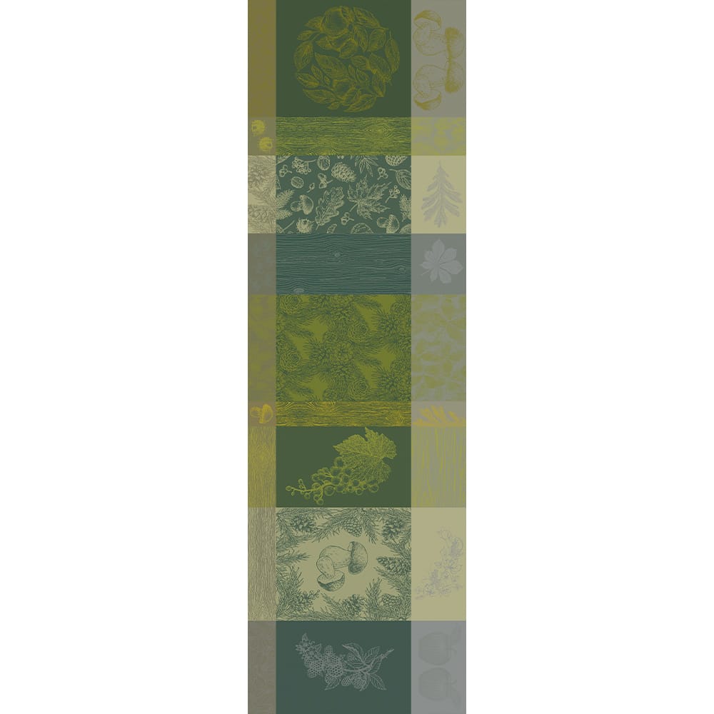 ガルニエ・ティエボー ミルボワドトンヌ グリーン テーブルランナー