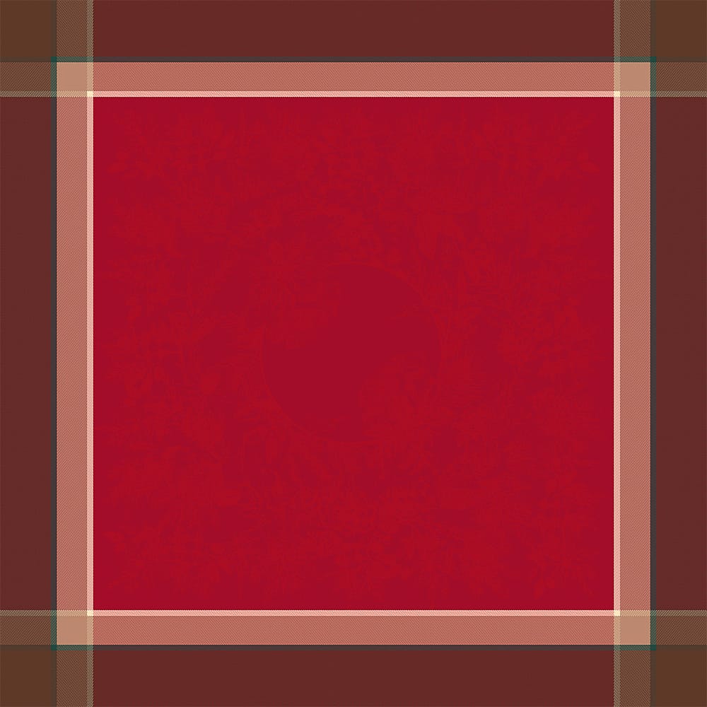 ガルニエ・ティエボー クーロンヌドノエル ルージュ テーブルクロス