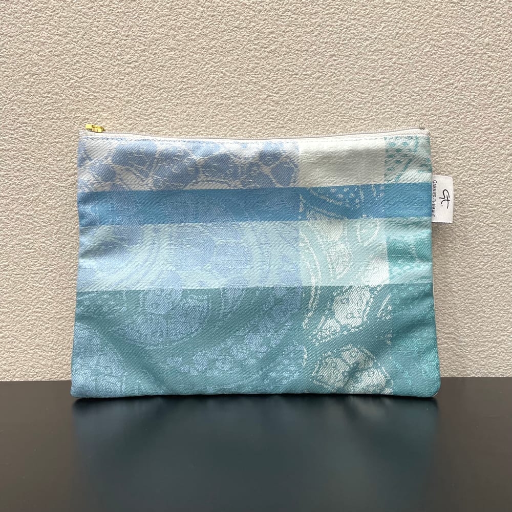 マチなしポーチ　ミルダンテル　ターコイズ