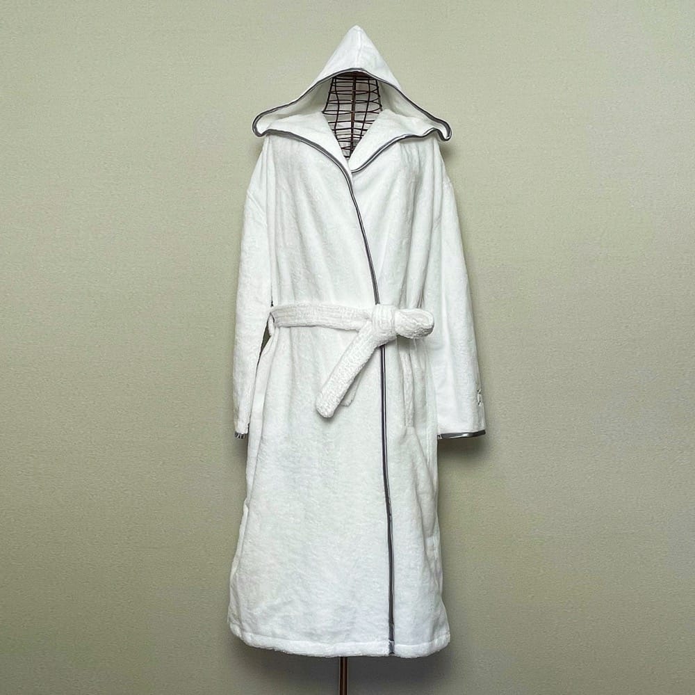 ガルニエ・ティエボー　バスローブ フラッフィー グレー