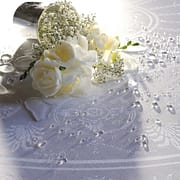 ガルニエ・ティエボーテーブルクロス エロイーズダイヤ 撥水