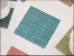 チルウィッチ(コースター)　ミニバスケットウィーヴ　ターコイズ