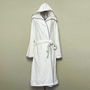 ガルニエ・ティエボー　バスローブ フラッフィー パステルブルー