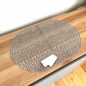 ヴァイスフェ カール シルバー オーバルランチョンマット