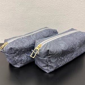 【カラーファスナーポーチ】ミルイサフィール　ジンク