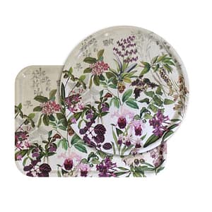 トレイ　パフューム  オーキッド  グレージュ(円形)