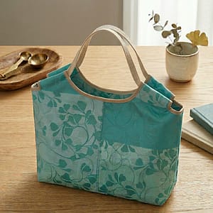 【デイリーバッグ(大)】ミルフィヤージュ ターコイズ